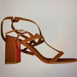 Christian Louboutin Bombinissima 85 Leather Sandals SZ 38.5